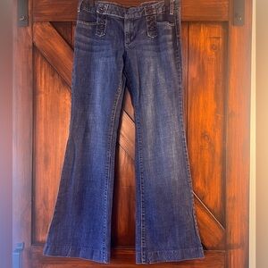 Banana Republic Women's 8 Sailor Flare Boot Cut Leg Blue Jeans